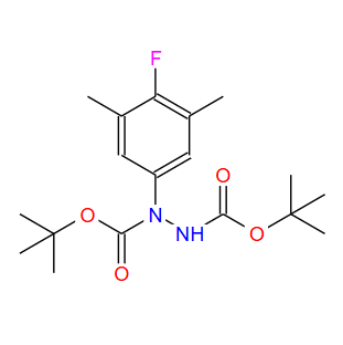 1-(4-氟-3,5-二甲基苯基)肼-1,2-二甲酸二叔丁酯,1,2-Hydrazinedicarboxylic acid, 1-(4-fluoro-3,5-dimethylphenyl)-, 1,2-bis(1,1-dimethylethyl) ester