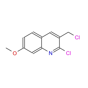 2-氯-3-(氯甲基)-7-甲氧基喹啉,2-chloro-3-(chloromethyl)-7-methoxyquinoline