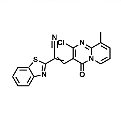 2-(苯并[d]噻唑-2-基)-3-(2-氯-9-甲基-4-氧代-4H-吡啶并[1,2-a]嘧啶-3-基)丙烯腈,2-(benzo[d]thiazol-2-yl)-3-(2-chloro-9-methyl-4-oxo-4H-pyrido[1,2-a]pyrimidin-3-yl)acrylonitrile