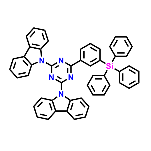 9,9'-[6-[3-(三苯基甲硅烷基)苯基]-1,3,5-三嗪-2,4-二基]雙-9H-咔唑,9,9'-[6-[3-(triphenylsilyl)phenyl]-1,3,5-triazine-2,4-diyl]bis-9H-Carbazole