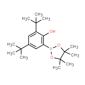 2,4-雙(1,1-二甲基乙基)-6-(4,4,5,5-四甲基-1,3,2-二氧硼雜環(huán)戊烷-2-基)苯酚