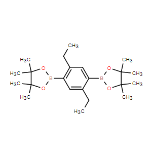 2,2'-(2,5-diethyl-1,4-phenylene)bis(4,4,5,5-tetramethyl-1,3,2-dioxaborolane),2,2'-(2,5-diethyl-1,4-phenylene)bis(4,4,5,5-tetramethyl-1,3,2-dioxaborolane)