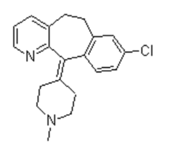 8-氯-6,11-二氫-11-(1-甲基-4-哌啶叉)-5H-苯并[5,6]環(huán)庚烷[1,2-b]吡啶,8-Chloro-6,11-dihydro-11-(1-methyl-4-piperidinylidene)-5H-benzo[5,6] cyclohepta[1,2-b]pyridine