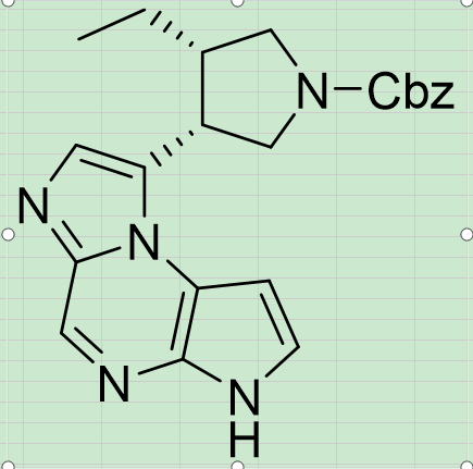 (3S,4R)-3-乙基-4-(3H-咪唑并[1,2-A]吡咯并[2,3-E]吡嗪-8-基)吡咯烷-1-羧酸芐酯,(3S,4R)-benzyl 3-ethyl-4-(3H-imidazo[1,2-a]pyrrolo[2,3-e]pyrazin-8-yl) pyrrolidine-1-carboxylate