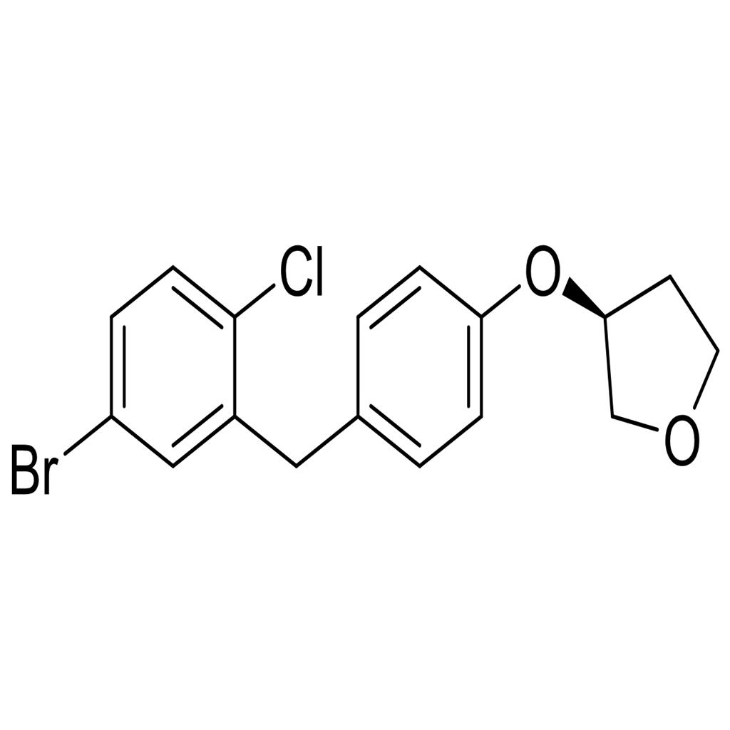 (3S)-3-[4-[(5-溴-2-氯苯基)甲基]苯氧基]四氫呋喃,(3S)-3-[4-[(5-Bromo-2-chlorophenyl)methyl]phenoxy]tetrahydrofuran