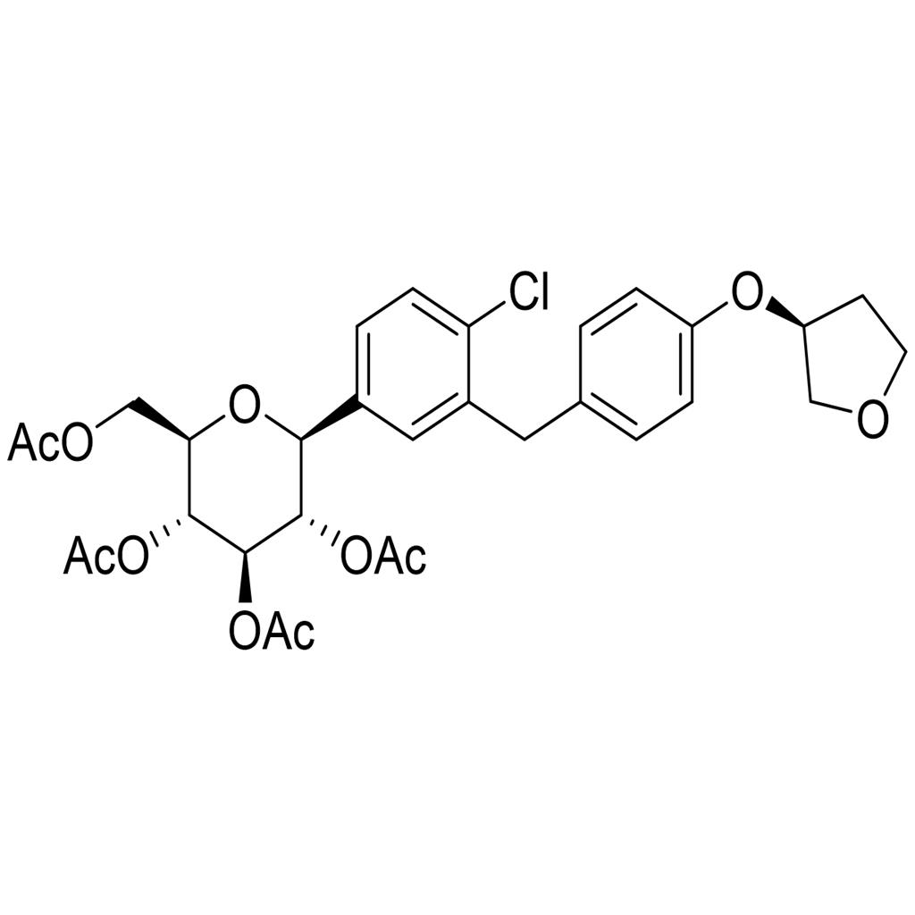 (1S)-1,5-脫水-2,3,4,6-四-O-乙酰基-1-C-[4-氯-3-[[4-[[(3S)-四氫呋喃-3-基]氧基]苯基]甲基]苯基]-D-葡萄糖醇,(1S)-2,3,4,6-Tetra-O-acetyl-1,5-anhydro-1-(4-chloro-3-{4-[(3S)-tetrahydro-3-furanyloxy]benzyl}phenyl)-D-glucitol