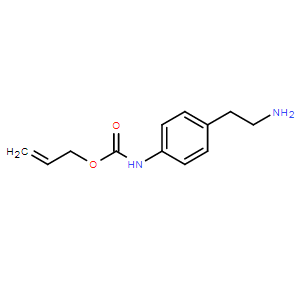 (4-(2-氨基乙基)苯基)氨基甲酸烯丙酯,4-(2-aminoethyl)-N-(allylcarbonyloxy)phenylamine