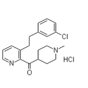 (1-甲基-4-哌啶基)[3-[2-(3-氯苯基)乙基]吡啶-2-基]甲酮盐酸盐