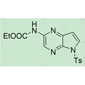N-[5-[(4-甲基苯基)磺?；鵠-5H-吡咯并[2,3-B]吡嗪-2-基]氨基甲酸乙酯