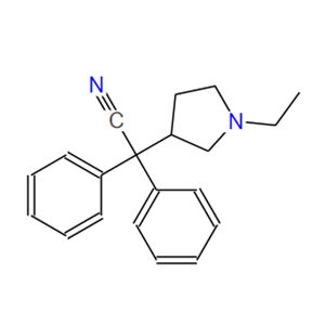 3-吡咯烷乙氰, 1-乙基-A,A-二苯基-