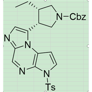 (3R,4S)-芐基 3-乙基 -4-(3-對甲苯磺?；?-3A,9A-二氫-3H-咪唑并 [1,2-A]吡咯并[2,3-E]吡嗪 -8-基)吡咯烷- 1-羧酸鹽