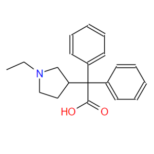 2-(1-乙基吡咯烷-3-基)-2,2-二苯乙酸,2-(1-ethylpyrrolidin-3-yl)-2,2-diphenylacetic acid