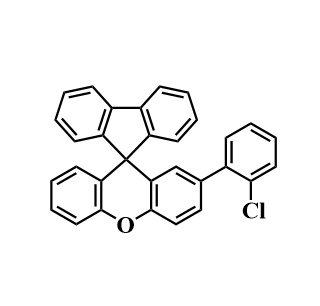 2′-(2-氯苯基)螺[9H-芴-9,9′-[9H]氧雜蒽],2′-(2-Chlorophenyl)spiro[9H-fluorene-9,9′-[9H]xanthene]