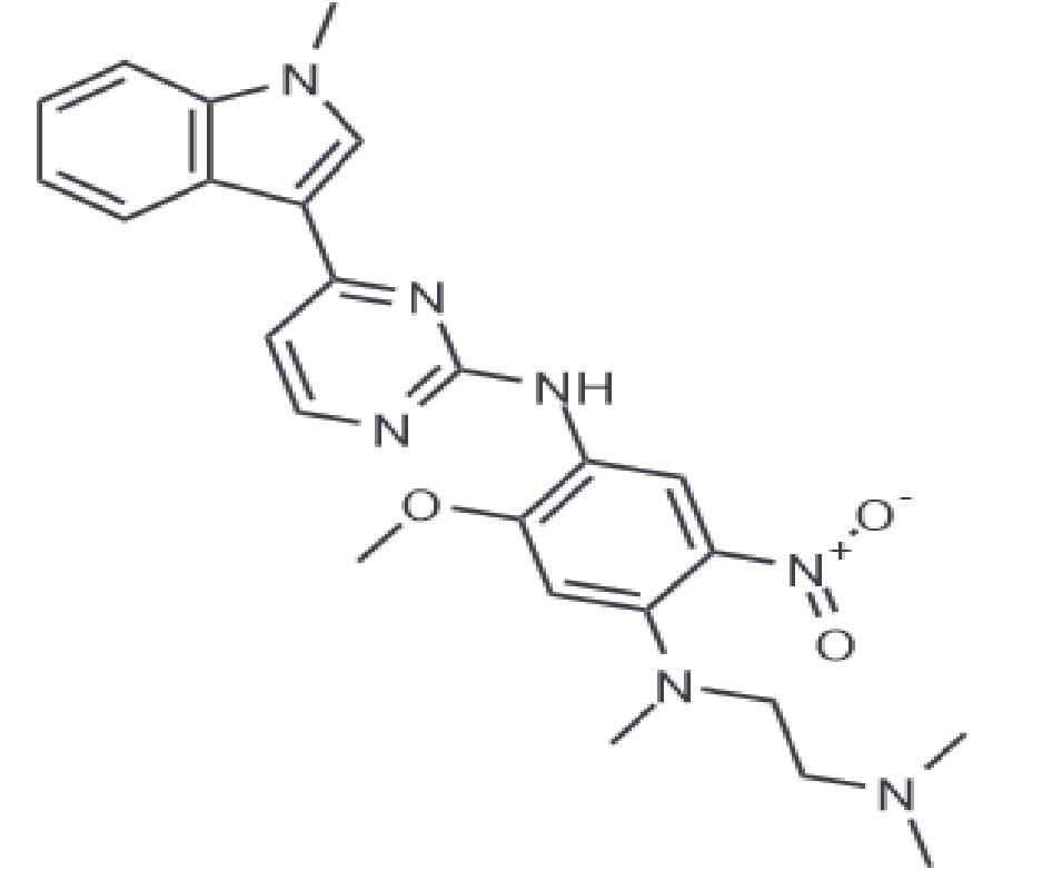 N-(2-二甲基氨基-乙基)-2-甲氧基-N-甲基-N-[4-(1-甲基-1H-吲哚-3-基)-嘧啶-2-基]-5-硝基-苯-1,4-二胺,N1-(2-(dimethylamino)ethyl)-5-methoxy-N1-methyl-N4-(4-(1-methyl-1H-indol-3-yl)pyrimidin-2-yl)-2-nitrobenzene-1,4-diamine