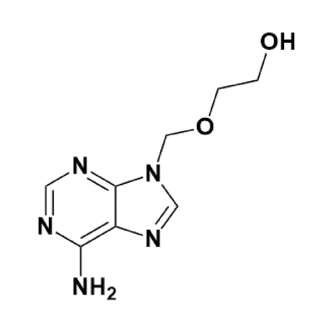 2-((6-氨基-1H-嘌呤-1-基)甲氧基)乙醇,9-[(2-hydroxyethoxy)methyl]adenine