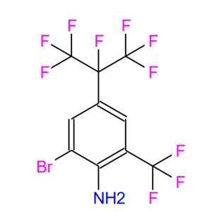 2-溴-4-(全氟丙烷-2-基)-6-(三氟甲基)苯胺；1207314-86-0