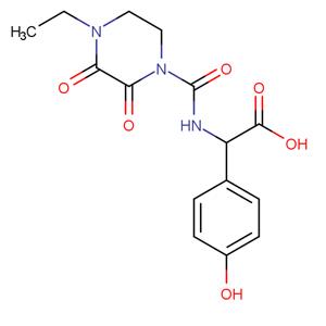 氧哌嗪酸,(2R)-2-[(4-Ethyl-2,3-dioxopiperazinyl)carbonylamino]-2-(4-hydroxyphenyl)acetic acid