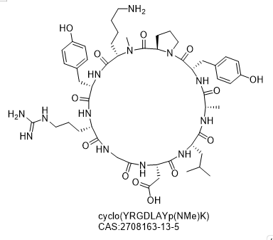 cyclo(YRGDLAYp(NMe)K),cyclo(YRGDLAYp(NMe)K)