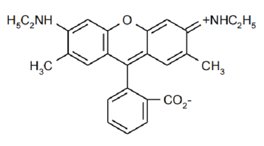 9-(2-羰基苯基)-3,6-雙(乙氨基)-2,7-二甲基占噸翁內(nèi)鹽,Rhodamine 19 zwitterion