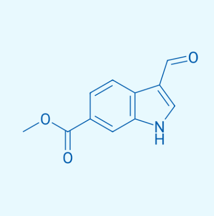 3-甲酰吲哚-6-羧酸甲酯,Methyl 3-formyl-1H-indole-6-carboxylate