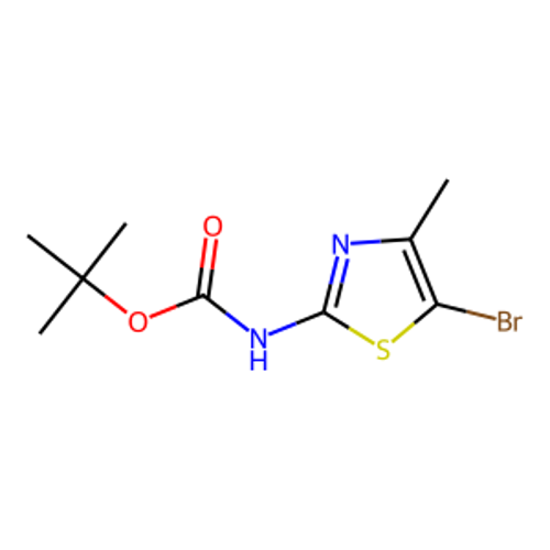 N-(5-溴-4-甲基-1,3-噻唑-2-基)氨基甲酸叔丁酯,tert-butyl N-(5-bromo-4-methyl-1,3-thiazol-2-yl)carbamate