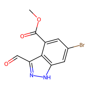 6-溴-3-甲酰基-1H-吲唑-4-羧酸甲酯,methyl 6-bromo-3-formyl-1H-indazole-4-carboxylate