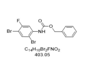 (2,4-二溴-5-氟苯基)氨基甲酸芐酯,(2,4-Dibromo-5-fluorophenyl)benzyl carbamate