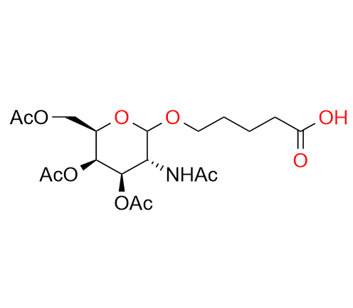 5-[[(2R,3R,4R,5R,6R)-3-乙酰氨基-4,5-二乙酰氧基-6-(乙酰氧基甲基)-2-四氫吡喃基]氧基]戊酸,5-[(3,4,6-Tri-O-acetyl-2-acetylamido-2-deoxy-b-D-galactopyranosyl)oxy]pentanoic acid