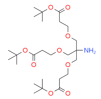 三[[2-(叔丁氧基炭基)乙氧基]甲基]甲胺,tert-butyl 3,3'-(2-aMino-2-((3-tert-butoxy-3-oxopropoxy)Methyl)propane-1,3-diyl)bis(oxy)dipropanoate