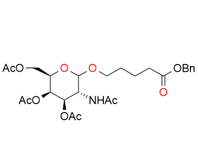 5-[[3,4,6-三-O-乙?；?2-(乙酰氨基)-2-脫氧-β-D-吡喃半乳糖基]氧基]戊酸芐酯,5-[[3,4,6-Tri-O-acetyl-2-(acetylamino)-2-deoxy-β-D-galactopyranosyl]oxy]pentanoic acid phenylmethyl ester