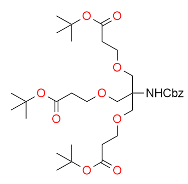3,3'-[[2-[[(芐氧基)羰基]氨基]-2-[[3-(叔丁氧基)-3-氧代丙氧基]甲基]丙烷-1,3-二基]雙(氧基)]二丙酸二-叔丁酯,di-tert-Butyl 3,3’-[[2-[[(Benzyloxy)carbonyl]amino]-2-[[3-(tert-butoxy)-3-oxopropoxy]methyl]propane-1,3-diyl]bis(oxy)]dipropanoate