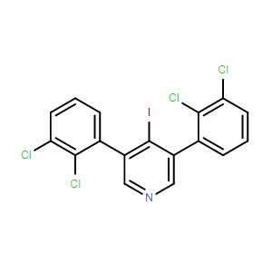 3,5-雙（2,3-二氯苯基）-4-碘吡啶,3,5-bis(2,3-dichlorophenyl)-4-iodopyridine