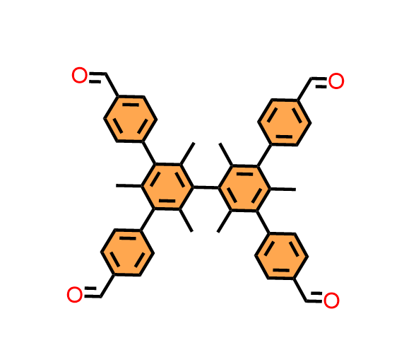 5',5''-雙(4-甲?；交?-2',2'',4',4'',6',6''-六甲基-[1,1':3',1'': 3'',1'''-四聯(lián)苯]-4,4'''-二甲醛,1,1':3',1'':3'',1'''-Quaterphenyl]-4,4'''-dicarboxaldehyde, 5',5''-bis(4-formylphenyl)-2',2'',4',4'',6',6''-hexamethyl- (9CI)