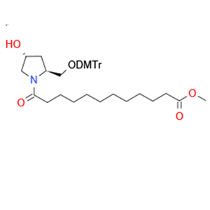 12-((2S,4R)-2-((雙(4-甲氧基苯基)(苯基)甲氧基)甲基)-4-羥基吡咯烷-1-基)-12-氧代十二烷酸