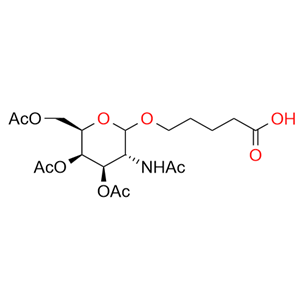 5-[[(2R,3R,4R,5R,6R)-3-乙酰氨基-4,5-二乙酰氧基-6-(乙酰氧基甲基)-2-四氢吡喃基]氧基]戊酸