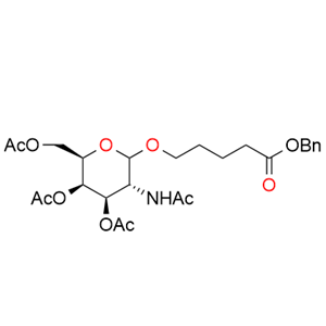 5-[[3,4,6-三-O-乙?；?2-(乙酰氨基)-2-脫氧-β-D-吡喃半乳糖基]氧基]戊酸芐酯
