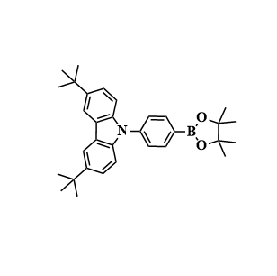 3,6-二叔丁基-9-[4-硼酸频呐醇酯-苯基]?-9H-咔唑,3,6-Di-tert-butyl-9-[4-(4,4,5,5-tetramethyl-[1,3,2]dioxaborolan-2-yl)-phenyl]-9H-carbazole