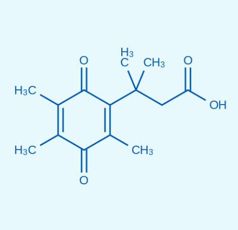 3-(2,3,5-三甲基-1,4-苯醌基)-3-甲基丁酸,3-(2,3,5-trimethyl-1,4-benzoquinonyl)-3-methylbutyric acid