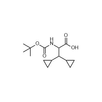 2-((叔丁氧基羰基)氨基)-3,3-二环丙基丙酸,Cyclopropanepropanoic acid, β-cyclopropyl-α-[[(1,1-dimethylethoxy)carbonyl]amino]-