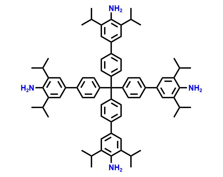 四(3',5'-二異丙基-4'-氨基聯(lián)苯-4-基)甲烷