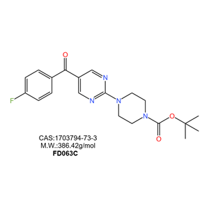 4-(5-(4-氟苯甲酰基)嘧啶-2-基)哌嗪-1-羧酸叔丁酯,tert-Butyl 4-(5-(4-fluorobenzoyl)pyrimidin-2-yl)piperazine-1-carboxylate