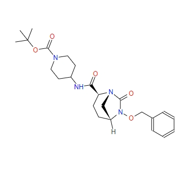 4-[[[(1R,2S,5R)-7-氧代-6-(苯基甲氧基)-1,6-二氮雜雙環(huán)[3.2.1]辛烷-2-基]羰基]氨基]-1-哌啶羧酸叔丁酯,tert-butyl 4-((1R,2S,5R)-6-(benzyloxy)-7-oxo-1,6-diazabicyclo[3.2.1]octane-2-carboxamido)piperidine-1-carboxylate