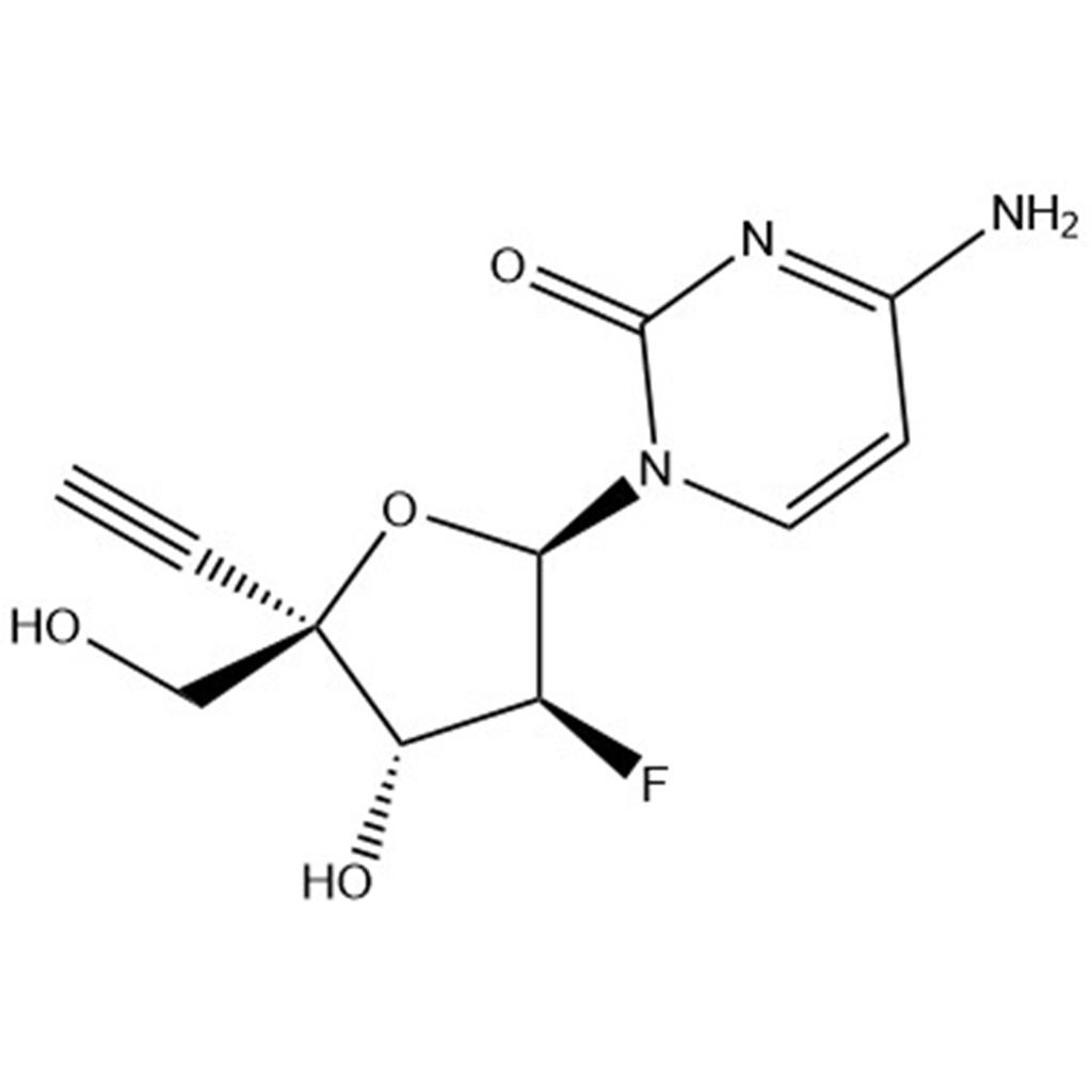 4-Amino-1-(2-deoxy-4-C-ethynyl-2-fluoro-β-D-arabinofuranosyl)-2(1H)-pyrimidinone,4-Amino-1-(2-deoxy-4-C-ethynyl-2-fluoro-β-D-arabinofuranosyl)-2(1H)-pyrimidinone