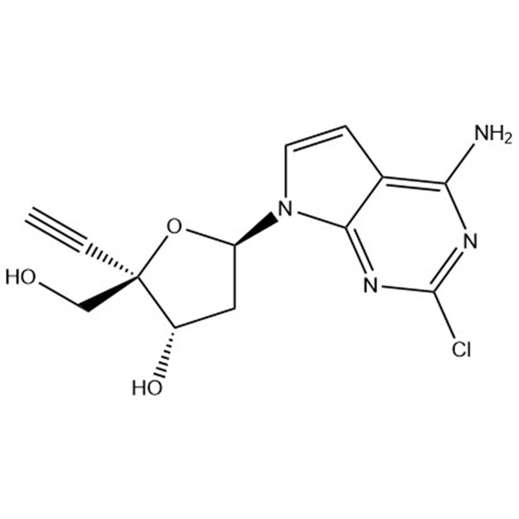 2-Chloro-7-(2-deoxy-4-C-ethynyl-β-D-erythro-pentofuranosyl)-7H-pyrrolo[2,3-d]pyrimidin-4-amine,2-Chloro-7-(2-deoxy-4-C-ethynyl-β-D-erythro-pentofuranosyl)-7H-pyrrolo[2,3-d]pyrimidin-4-amine