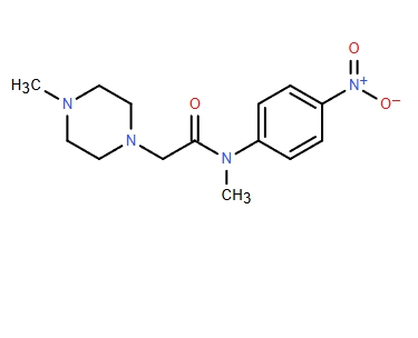 N,4-二甲基-N-(4-硝基苯基)-1-哌嗪乙酰胺,N-methyl-2-(4-methylpiperazin-1-yl)-N-(4-nitrophenyl)acetamide