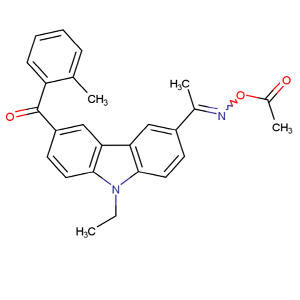 1-[9-乙基-6-(2-甲基苯甲?；?-9H-咔唑-3-基]乙酮 1-(O-乙酰肟),1-[9-Ethyl-6-(2-methylbenzoyl)-9H-carbazol-3-yl]ethanone 1-(O-acetyloxime)