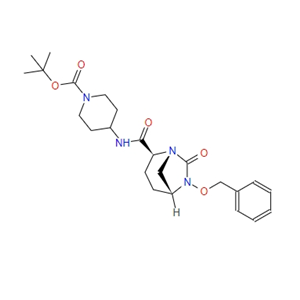 4-[[[(1R,2S,5R)-7-氧代-6-(苯基甲氧基)-1,6-二氮杂双环[3.2.1]辛烷-2-基]羰基]氨基]-1-哌啶羧酸叔丁酯1174020-63-3