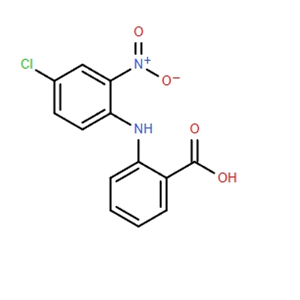 2-(4-氯-2-硝基苯基)氨基苯甲酸,2-[(4-CHLORO-2-NITROPHENYL)AMINO]-BENZOIC ACID