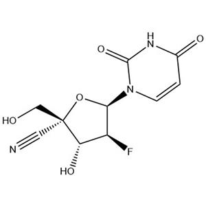 1,2-Dideoxy-1-(3,4-dihydro-2,4-dioxo-1(2H)-pyrimidinyl)-2-fluoro-4-C-(hydroxymethyl)-α-L-xylofuranurononitrile,1,2-Dideoxy-1-(3,4-dihydro-2,4-dioxo-1(2H)-pyrimidinyl)-2-fluoro-4-C-(hydroxymethyl)-α-L-xylofuranurononitrile