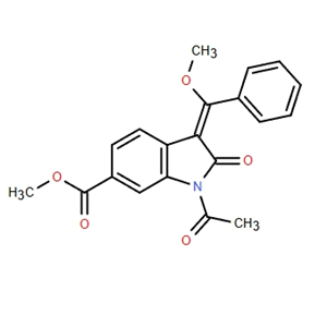 (E)- 1-乙?；?3-(甲氧基(苯基)亞甲基)-2-氧代吲哚-6-羧酸酯甲酯,(E)-Methyl 1-acetyl-3-(Methoxy(phenyl)Methylene)-2-oxoindoline-6-carboxylate